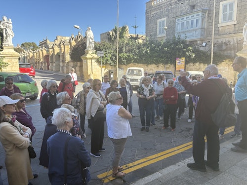 Guests on a guided tour