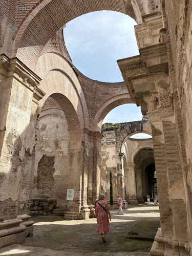 The ruined Cathedral de Santiago