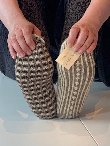 A Farose knitted slippers workshop