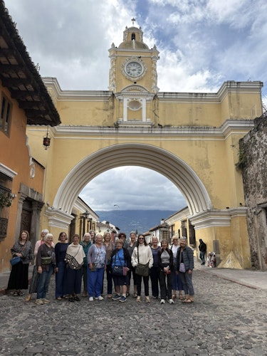 Our group at the Santa Catalina Arch, Antigua