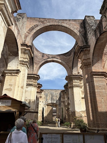 The ruined Cathedral de Santiago