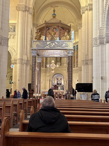 The interior of a church in Gozo